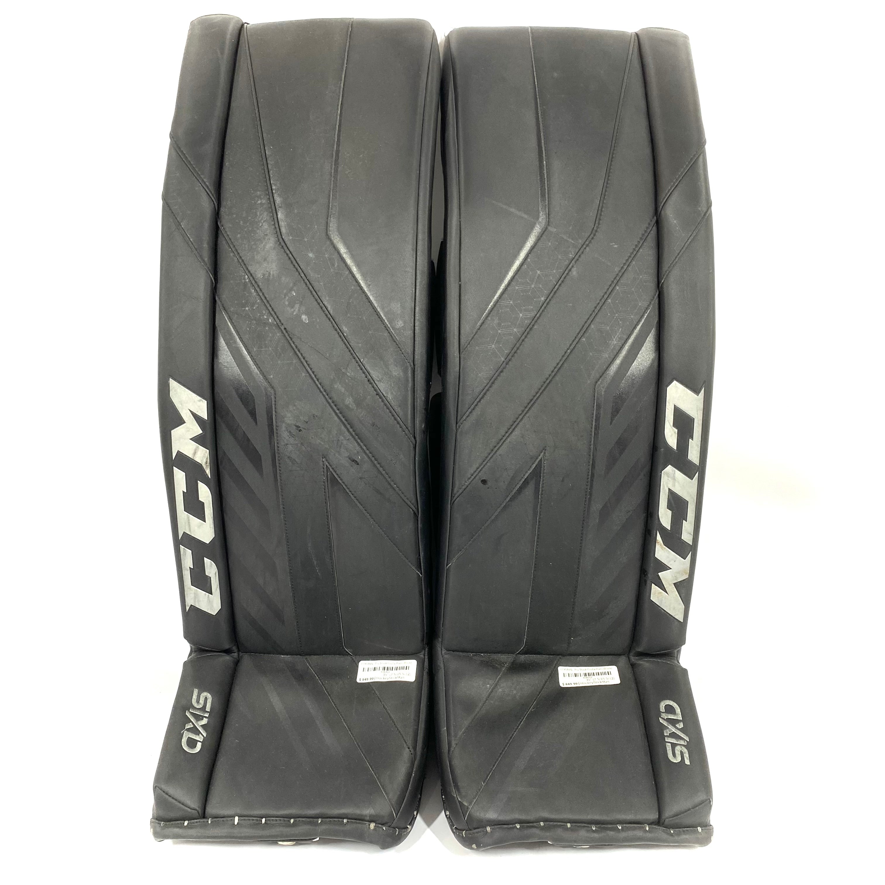 CCM AXIS - Jambières de gardien de but Pro Stock d'occasion (noires)